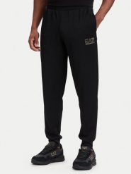EA7 Emporio Armani Spodnie dresowe 7M002248 AF26242 UC001 Czarny Regular Fit. Czarne spodnie dresowe męskie EA7 Emporio Armani, bez wzorów, z dresówki. Za 529.99 zł.