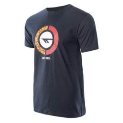 Koszulka sportowa męska Hi-Tec Rakan. Niebieskie t-shirty sportowe męskie Hi-tec, m, z bawełny, bez ramiączek, do biegania. Za 61.38 zł.