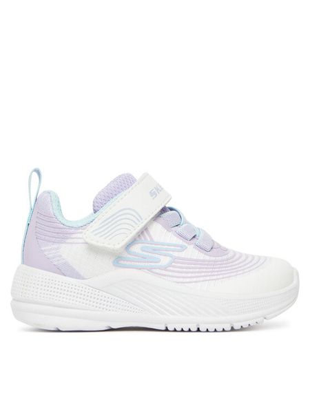 Skechers Sneakersy Microspec Advance 303575N/WLVM Biały. Białe buty sportowe dziewczęce Skechers, bez wzorów, z materiału, bez zapięcia. Za 159.99 zł.