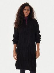 Roxy Sukienka dzianinowa Home Again SD ERJKD03535 Czarny Regular Fit. Czarne sukienki damskie Roxy, xl, bez wzorów, z dzianiny, bez kołnierzyka, bez ramiączek. Za 439.99 zł.