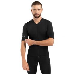 Męska koszulka rowerowa z krótkim rękawem Kolarstwo Siroko Core Pordoi. Czarne t-shirty sportowe męskie SIROKO, m, bez ramiączek, rowerowe. Za 97.00 zł.