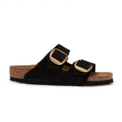 Klapki unisex Birkenstock Arizona Big Buckle. Czarne klapki damskie Birkenstock, z materiału. Za 669.80 zł.