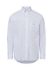 Gant koszula casual Mężczyźni Regular Fit Bawełna niebieski, L. Niebieskie koszule męskie Gant, l, bez wzorów, z bawełny, bez kołnierzyka, bez ramiączek. Za 499.95 zł.