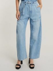 G-Star Dżinsy - Loose fit - w kolorze błękitnym rozmiar: W30/L32. Niebieskie jeansy damskie G-Star, z podwyższonym stanem. Za 245.96 zł.