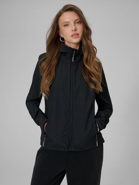 4F Kurtka softshell wiatroodporna membrana 5000 damska - czarna XS. Czarne kurtki damskie 4f, xs, bez wzorów, z materiału, bez kaptura. Za 299.99 zł.