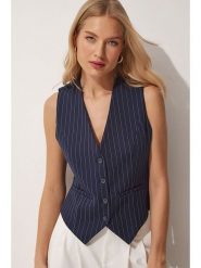 Happiness Istanbul Kamizelka garniturowa w kolorze granatowym rozmiar: 38. Niebieskie kamizelki damskie Happiness Istanbul. Za 78.99 zł.