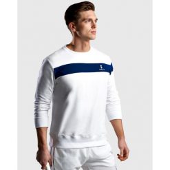 Bluza tenisowa męska Organic. Białe bluzy bez kaptura męskie NORDICDOTS, m, z bawełny. Za 365.00 zł.