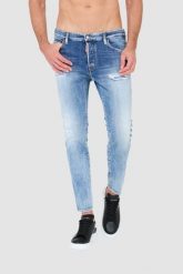 DSQUARED2 Niebieskie męskie jeansy Skater, Rozmiar 52. Niebieskie jeansy męskie Dsquared2. W wyprzedaży za 1,599.99 zł.