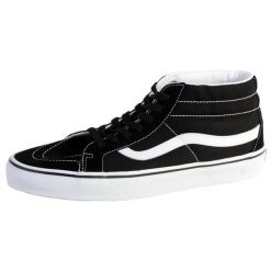 Tenisówki Vans Model Ua Sk8-mid Kolor Czarny. Czarne trampki i tenisówki męskie Vans, bez wzorów, ze skóry, bez zapięcia. Za 342.75 zł.