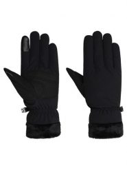 Jack Wolfskin Rękawiczki funkcyjne "Highloft" w kolorze czarnym rozmiar: L. Czarne rękawiczki damskie Jack Wolfskin, bez wzorów, z polaru. Za 188.85 zł.