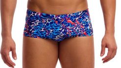 Kąpielówki Funky Trunks Mad Cat - trunki męskie. Niebieskie kąpielówki męskie FUNKY TRUNKS, l, bez wzorów, z poliesteru, do pływania. Za 129.99 zł.