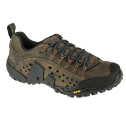 Buty trekkingowe męskie, Merrell Intercept. Czarne buty trekkingowe męskie MERRELL, z gumy, bez zapięcia, trekkingowe. Za 638.00 zł.