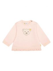 Steiff Bluza w kolorze brzoskwiniowym rozmiar: 86. Pomarańczowe bluzy i bluzki niemowlęce Steiff, bez wzorów, bez ramiączek, bez kaptura. Za 94.81 zł.