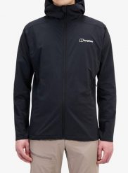 Kurtka softshell męska Berghaus Ridge Roamer Lite Jkt. Czarne kurtki męskie Berghaus, l, bez wzorów, z materiału, bez kaptura. Za 637.99 zł.