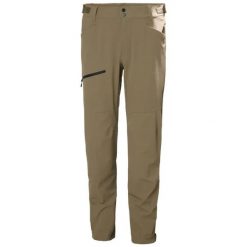 Spodnie turystyczne Helly Hansen Blaze Softshell. Brązowe spodnie materiałowe męskie Helly Hansen, bez wzorów, z elastanu. Za 635.00 zł.