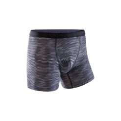 Bokserki oddychające do biegania męskie. Szare bokserki męskie KALENJI, bez wzorów, z elastanu. Za 14.99 zł.