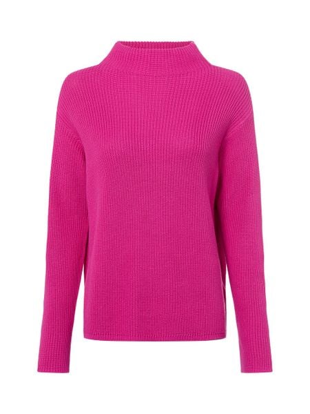 Marie Lund Sweter Kobiety Bawełna wyrazisty róż, L. Czerwone swetry klasyczne damskie Marie Lund, l, z bawełny, bez kołnierzyka. Za 299.95 zł.