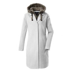 Parka damska z kapturem Killtec GW 20. Białe parki damskie KILLTEC, na zimę, bez wzorów. Za 812.50 zł.