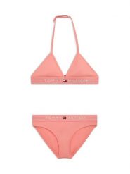 Tommy Hilfiger Strój kąpielowy UG0UG00799 Różowy. Czerwone stroje kąpielowe dziewczęce Tommy Hilfiger, bez wzorów, z syntetyku. Za 209.99 zł.