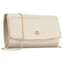 Kopertówka damska w złotym kolorze wykonana ze skóry ekologicznej Rovicky R-XS028-1. Żółte torebki wieczorowe ROVICKY, bez wzorów, ze skóry ekologicznej, eleganckie, bez kołnierzyka, bez ramiączek. Za 54.99 zł.