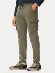 Aeronautica Militare Spodnie dresowe 262PF1020UF00662 Khaki Regular Fit. Brązowe spodnie dresowe męskie AERONAUTICA MILITARE, bez wzorów, z dresówki. Za 454.99 zł.