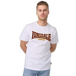 T-shirt o wąskim kroju Lonsdale Classic. Białe t-shirty męskie Lonsdale, bez wzorów, z bawełny, bez kołnierzyka. Za 165.50 zł.