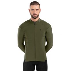 Męska kurtka rowerowa softshell Kolarstwo Siroko J1 Khangai. Zielone kurtki męskie SIROKO, m, bez wzorów, z materiału, bez kaptura. W wyprzedaży za 433.00 zł.