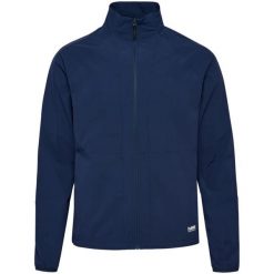 Kurtka z dresu Hummel Pulse. Niebieskie kurtki męskie HUMMEL, xl, bez wzorów, z dresówki, sportowe, bez kaptura. Za 336.00 zł.