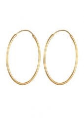Elli Damskie kolczyki kreole Basic Classic ze srebra próby 925 Sterling Silver Kolczyki koła 1 ct. Szare kolczyki damskie Elli, srebrne. Za 126.99 zł.