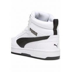 Buty do chodzenia męskie Puma 02 Rebound V6 Mid. Białe buty sportowe na co dzień męskie Puma, z gumy, bez zapięcia, trekkingowe. Za 246.00 zł.