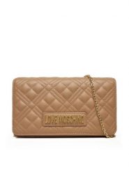 LOVE MOSCHINO Torebka JC4079PP0NLA0104 Beżowy. Brązowe torebki klasyczne damskie Love Moschino, bez wzorów, ze skóry, wizytowe, bez kołnierzyka, bez ramiączek. Za 449.99 zł.
