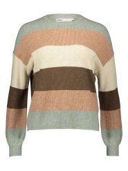 ONLY Sweter w kolorze karmelowo-miętowym rozmiar: L. Brązowe swetry klasyczne damskie Only, l, z bawełny, bez kołnierzyka. Za 123.25 zł.