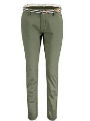 Geographical Norway Spodnie chino "Petunia" w kolorze khaki rozmiar: XXL. Brązowe spodnie materiałowe damskie Geographical Norway, bez wzorów, z tkaniny. Za 61.46 zł.
