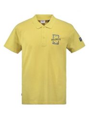 DOLOMITE Koszulka polo "Dobbiaco" w kolorze żółtym rozmiar: L. Żółte koszulki polo męskie Dolomite, l, bez wzorów, z bawełny, bez ramiączek. Za 126.45 zł.