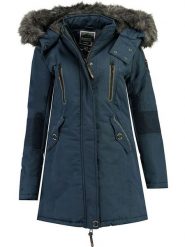 Geographical Norway Parka "Coraly" w kolorze granatowym rozmiar: XL. Niebieskie parki damskie Geographical Norway, xl, bez wzorów. Za 289.88 zł.
