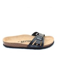 BAYTON Klapki "Athena" w kolorze czarnym rozmiar: 38. Czarne klapki damskie Bayton, bez wzorów, bez obcasa. Za 144.95 zł.