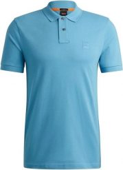 Koszulka polo męska BOSS Passenger Open Blue slim fit niebieska (50507803-486). Niebieskie koszulki polo męskie Boss, m, bez wzorów, bez ramiączek. Za 219.00 zł.