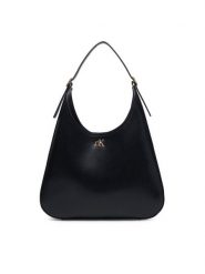 Calvin Klein Torebka Ck Medium Shoulder Bag LV04F3522G Czarny. Czarne torebki klasyczne damskie CALVIN KLEIN, bez wzorów, ze skóry, bez dodatków. Za 569.99 zł.