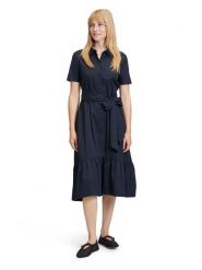 Vera Mont Sukienka w kolorze granatowym rozmiar: 46. Niebieskie sukienki damskie Vera Mont, bez wzorów, z tkaniny, bez kołnierzyka, bez ramiączek, midi. Za 239.99 zł.