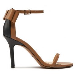 Sandały Baldowski. Brązowe sandały damskie Baldowski, bez wzorów, bez obcasa, na szpilce. Za 679.99 zł.