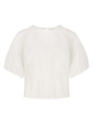 Sublevel Bluzka w kolorze kremowym rozmiar: M. Brązowe bluzki damskie Sublevel, m, bez wzorów, bez kołnierzyka, bez ramiączek. Za 82.99 zł.