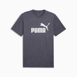 Koszulka sportowa męska Puma ESS NO.1 LOGO HEATHER 68255016. Niebieskie t-shirty sportowe męskie Puma, m, z bawełny, bez ramiączek. Za 94.48 zł.