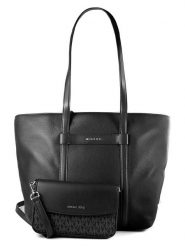 Michael Kors Skórzana torebka w kolorze czarnym - 33 x 30 x 11 cm rozmiar: onesize. Czarne torebki klasyczne damskie Michael Kors, bez wzorów, z materiału, bez dodatków. Za 810.72 zł.