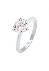 Elli Damski soliter zaręczynowy miłość z cyrkonią kryształami w srebrze 925 Sterling Silver Pierścionki 1 ct. Szare pierścionki damskie Elli, z cyrkonią, srebrne. Za 228.99 zł.