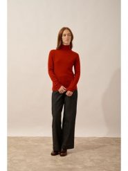 Just Cashmere Kaszmirowy sweter "Ava" w kolorze czerwonym rozmiar: L. Czerwone golfy damskie Just Cashmere, l, bez wzorów, z kaszmiru, bez ramiączek. Za 347.99 zł.
