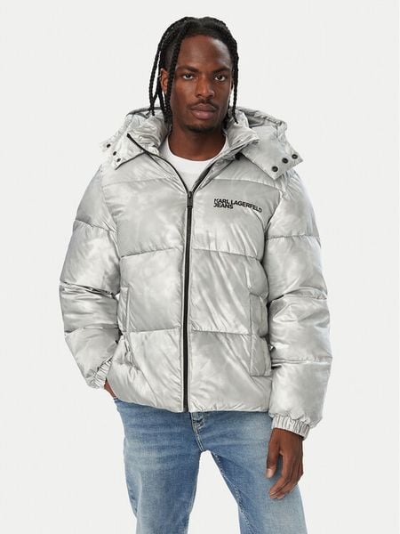 Karl Lagerfeld Jeans Kurtka zimowa B4M15032 Szary Regular Fit. Szare kurtki męskie Karl Lagerfeld Jeans, na zimę, l, bez wzorów, z jeansu, bez kaptura. Za 1,299.00 zł.