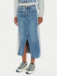 Desigual Spódnica jeansowa Pekin 24WWFD06 Niebieski Regular Fit. Niebieskie spódniczki damskie Desigual, s, bez wzorów, z bawełny. Za 249.99 zł.