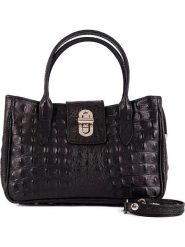 Lia Biassoni Skórzana torebka "Coscile" w kolorze czarnym - 26 x 17 x 12 cm rozmiar: onesize. Czarne torebki klasyczne damskie Lia Biassoni, bez wzorów, z materiału, bez dodatków. Za 217.99 zł.