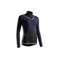 Bluza do biegania KIPRUN WARM damska. Czarne bluzy bez kaptura damskie KALENJI, bez wzorów, z elastanu, bez kaptura. Za 99.99 zł.