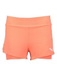 Mizuno Szorty funkcyjne w kolorze pomarańczowym rozmiar: XS. Pomarańczowe spodenki sportowe damskie Mizuno, xs, outdoorowe. Za 57.20 zł.